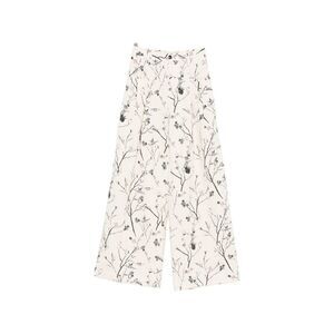 White Sand Women Printed Wide-Leg Trousers